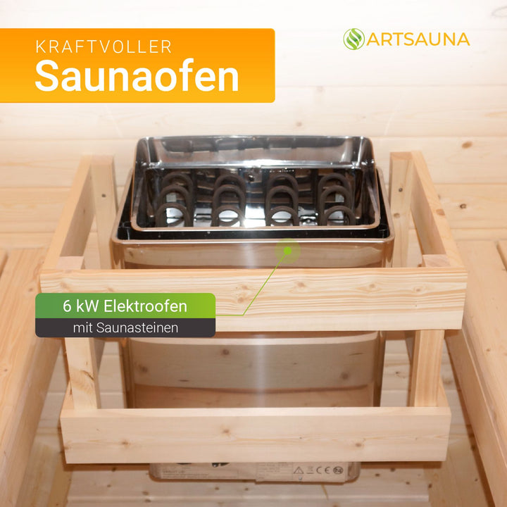 Sauna tonneau carré Nolvik