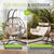 Fauteuil suspendu double en polyrotin Aria