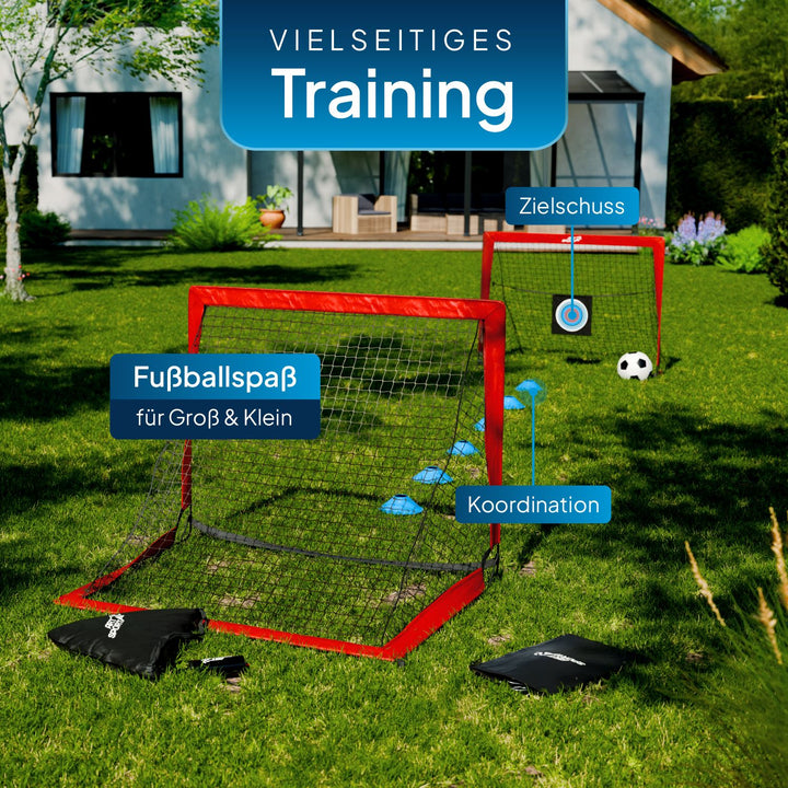 Pop-Up Fußballtor 2er Set Goal Master