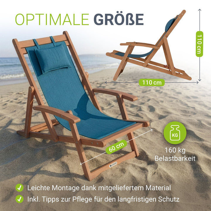 Chaise longue pliante Tavira