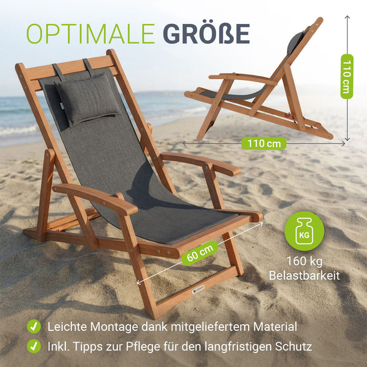 Chaise longue pliante Tavira