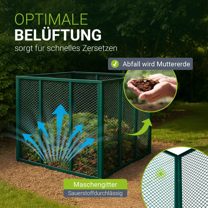 Composteur métallique pour déchets de jardin