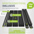 Kits d'éléments de clôture WPC occultante de 1 à 10 éléments