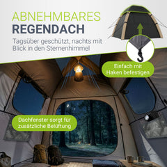 Campingzelt aufblasbar für 1-4 Personen
