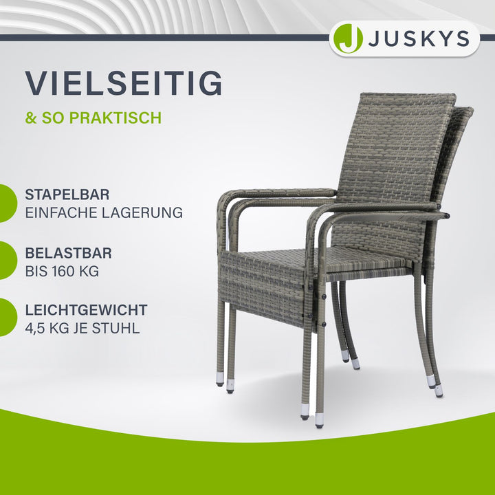 Chaises de jardin en polyrotin Yoro