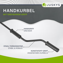 Gelenkarmmarkise mit Kurbel