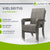 Chaises de jardin en polyrotin Yoro