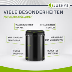 Rechteckiger Mülleimer mit Sensor