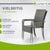 Chaises de jardin en polyrotin Yoro