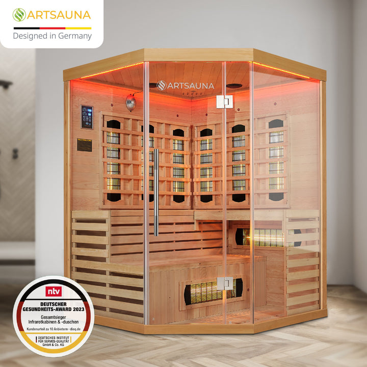 Cabine de sauna infrarouge Kiruna 150