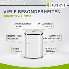 Rechteckiger Mülleimer mit Sensor