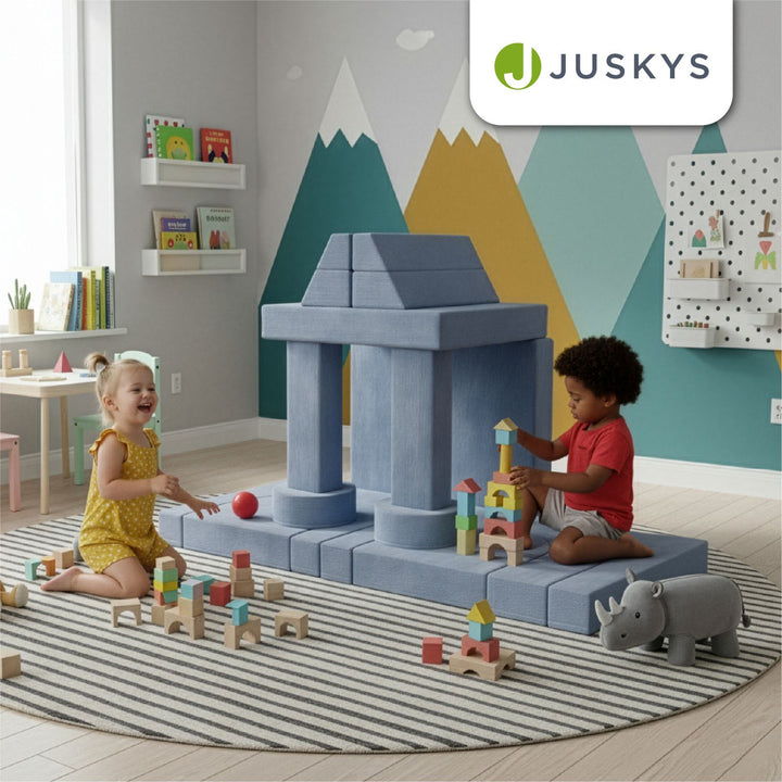 Kindersofa Kayo mit Cord Bezug & Kissen
