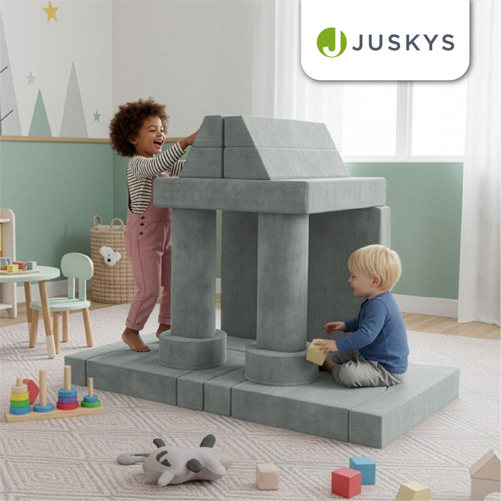 Kindersofa Kayo mit Cord Bezug & Kissen
