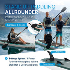 Stand Up Paddling Board mit Kajaksitz