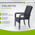 Chaises de jardin en polyrotin Yoro
