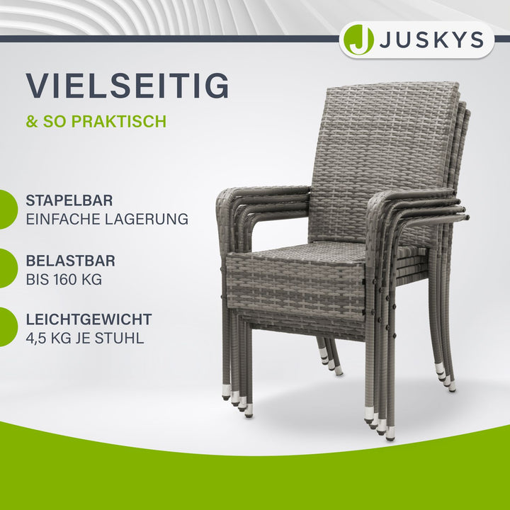 Chaises de jardin en polyrotin Yoro