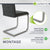 Chaise cantilever Vegas avec cordon