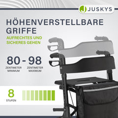Aluminium Rollator Vital mit Sitz