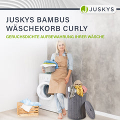 Bambus Wäschekorb Curly-Round