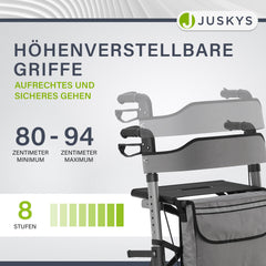 Aluminium Rollator Vital mit Sitz