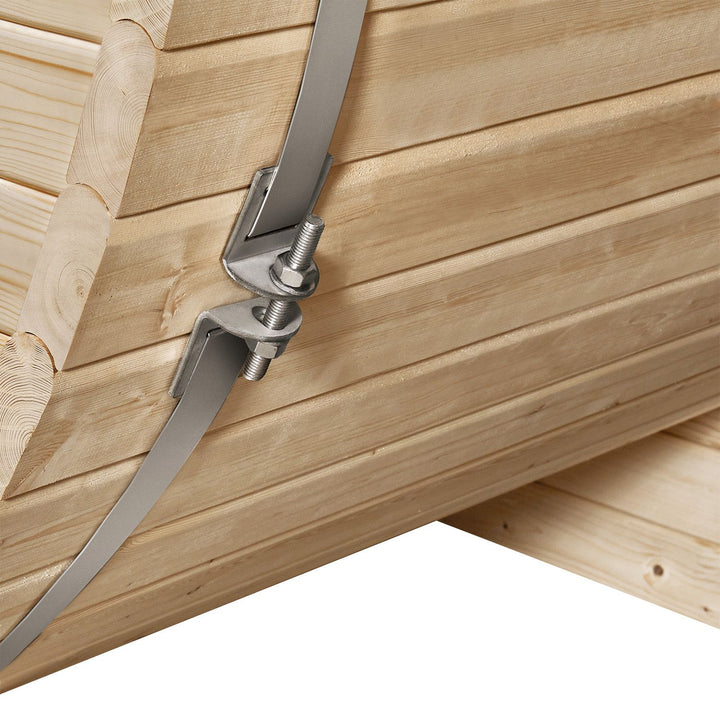 Sauna tonneau Spitzberg avec poêle de sauna