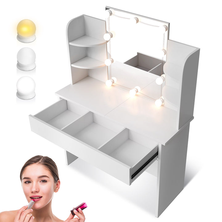Coiffeuse Bella avec éclairage LED