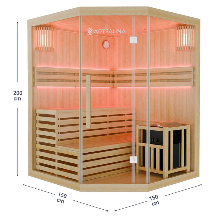 Sauna intérieur Espoo 150 Premium