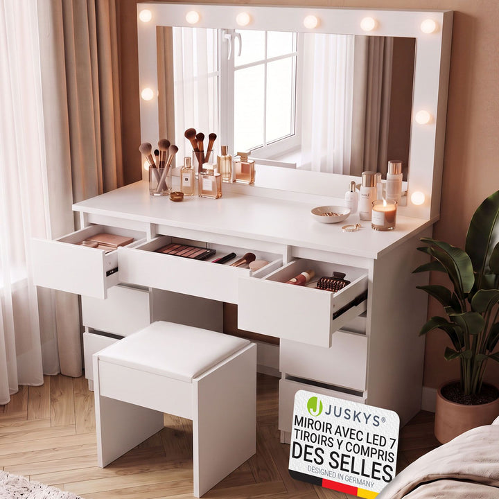 Coiffeuse avec miroir Lilia