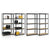 Ensemble de 2 à 8 étagères de rangement de base 180 x 90 x 40 cm