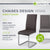 Chaise cantilever Vegas avec cuir artificiel