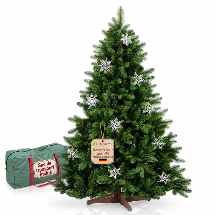 Sapin de Noël artificiel Norvi – aspect Nordmann – 150 à 220 cm