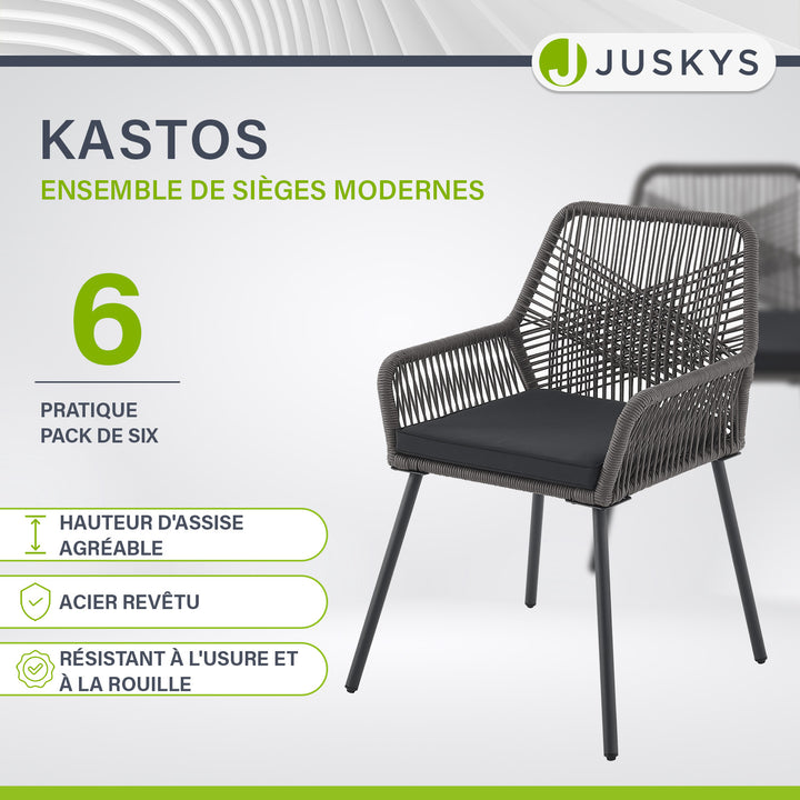 Chaises de jardin en corde Kastos