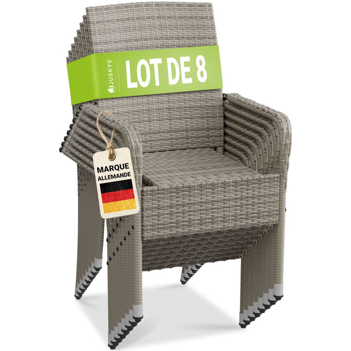 Chaises de jardin en polyrotin Yoro