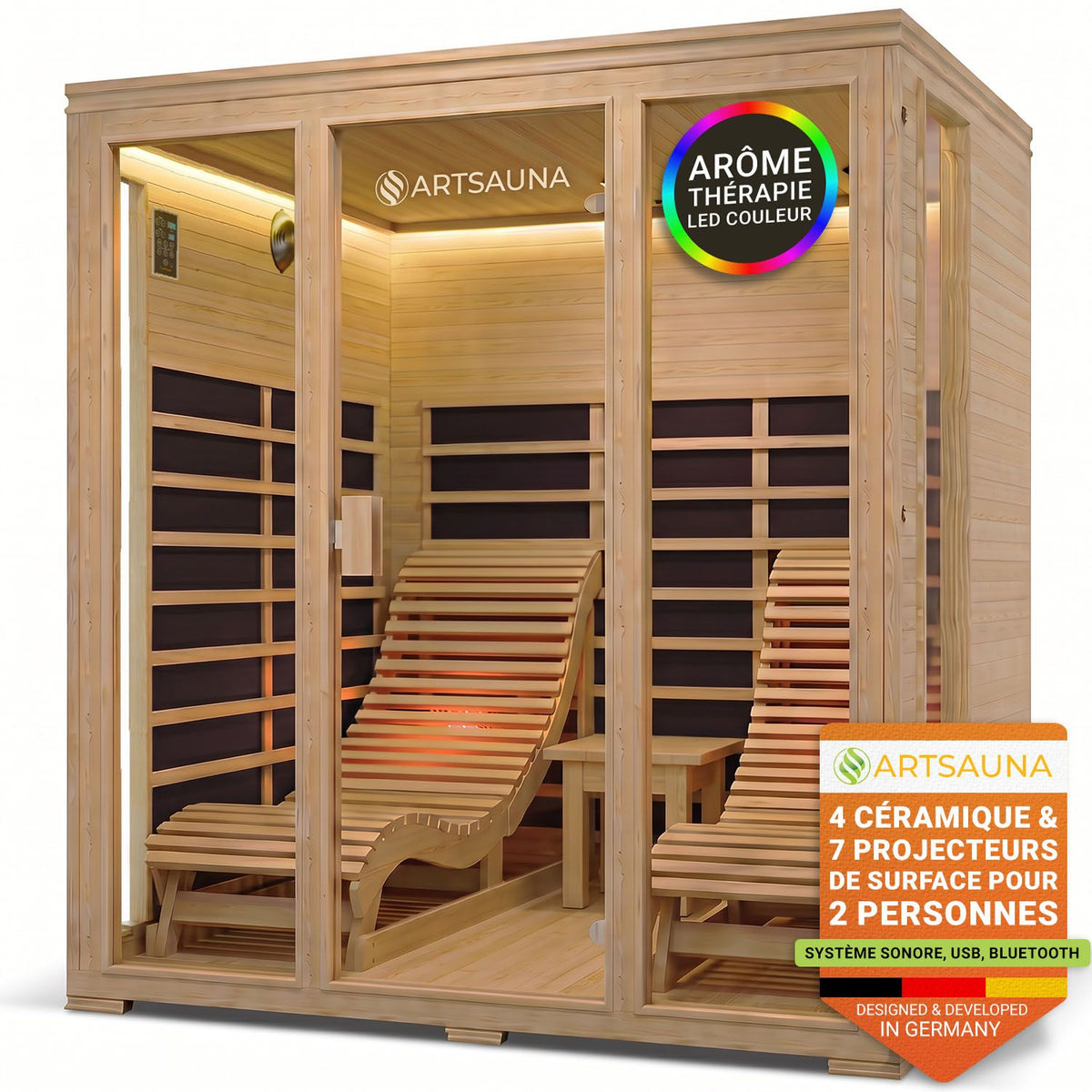 Cabine de sauna infrarouge Billund