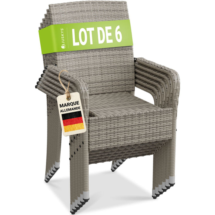 Chaises de jardin en polyrotin Yoro