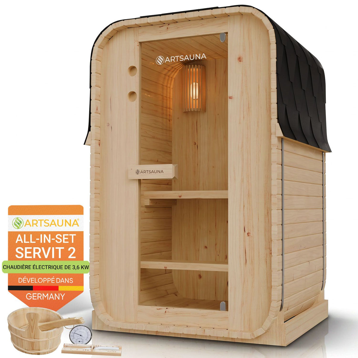 Place du sauna tonneau Nolvik