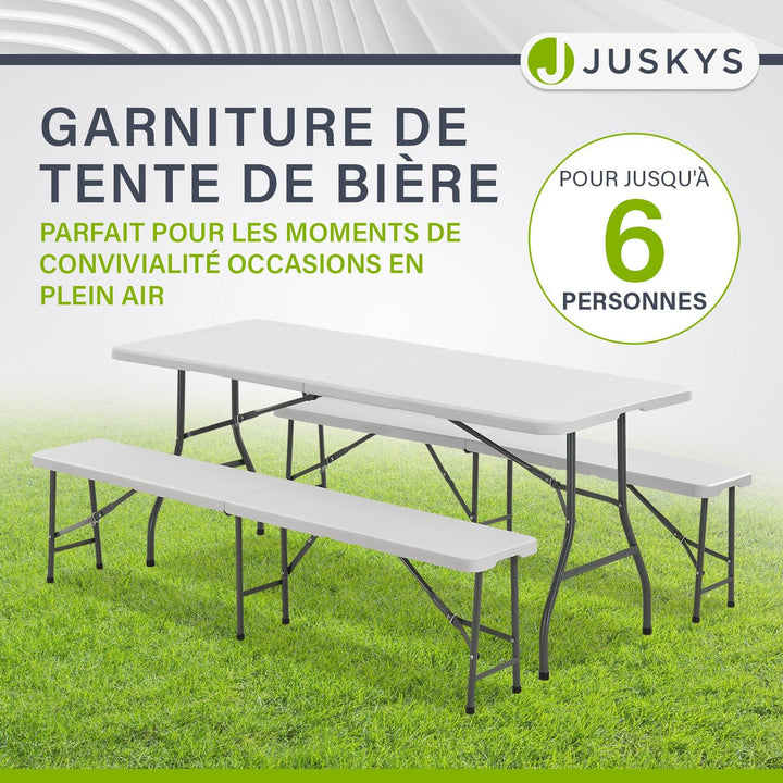 Ensemble de tente à bière Bayreuth 180 cm