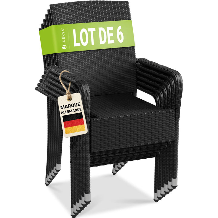 Chaises de jardin en polyrotin Yoro