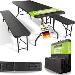 Ensemble de tente à bière Amberg 180 cm