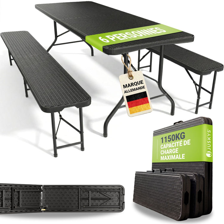 Ensemble de tente à bière Amberg 180 cm