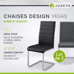 Chaise cantilever Vegas avec cuir artificiel