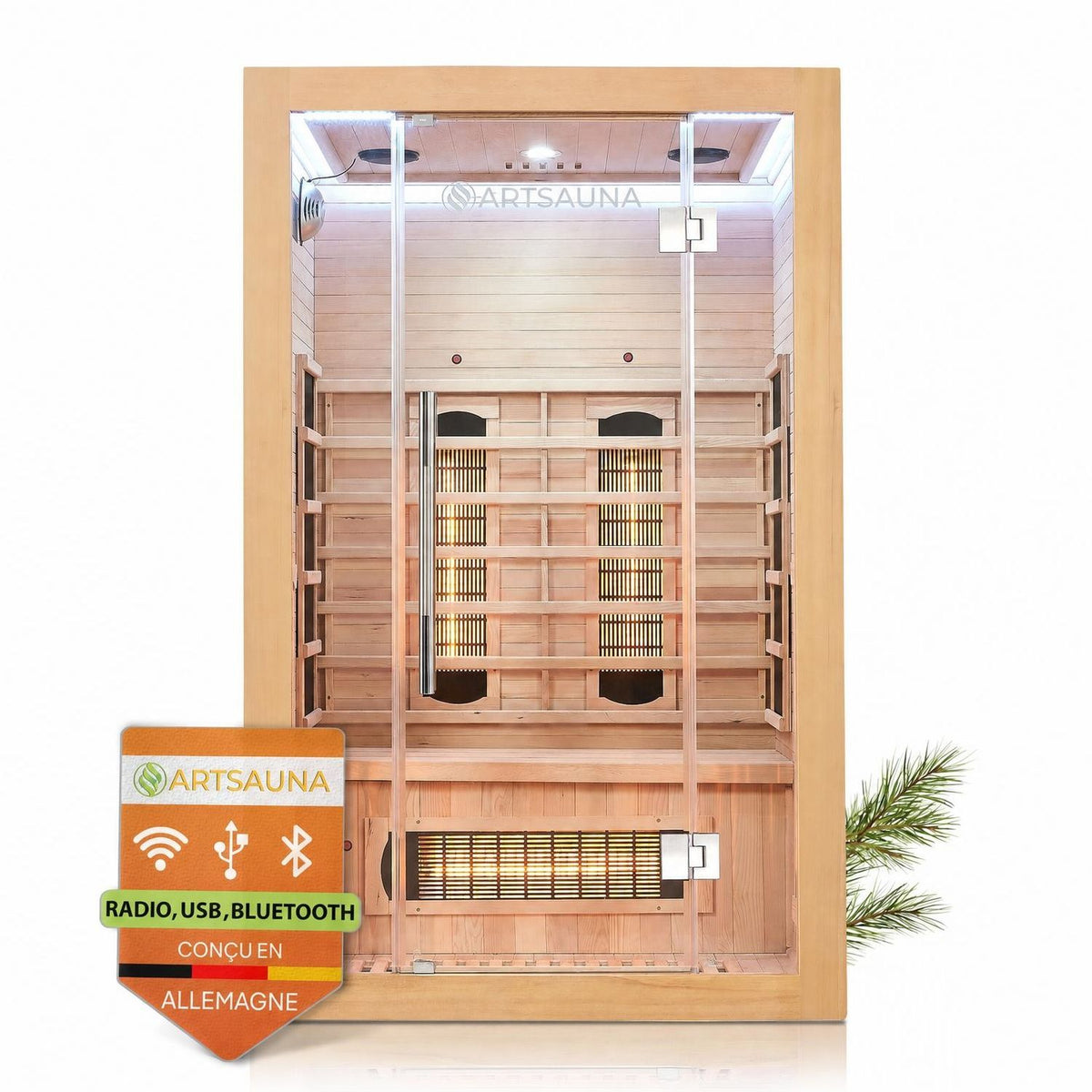 Cabine de sauna infrarouge Kiruna 120