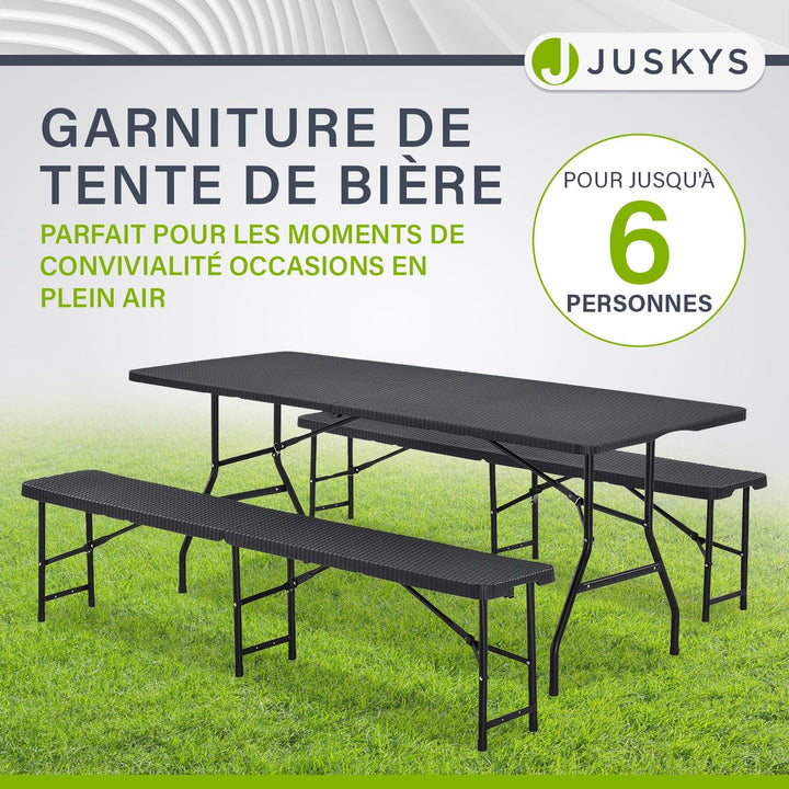 Ensemble de tente à bière Amberg 180 cm
