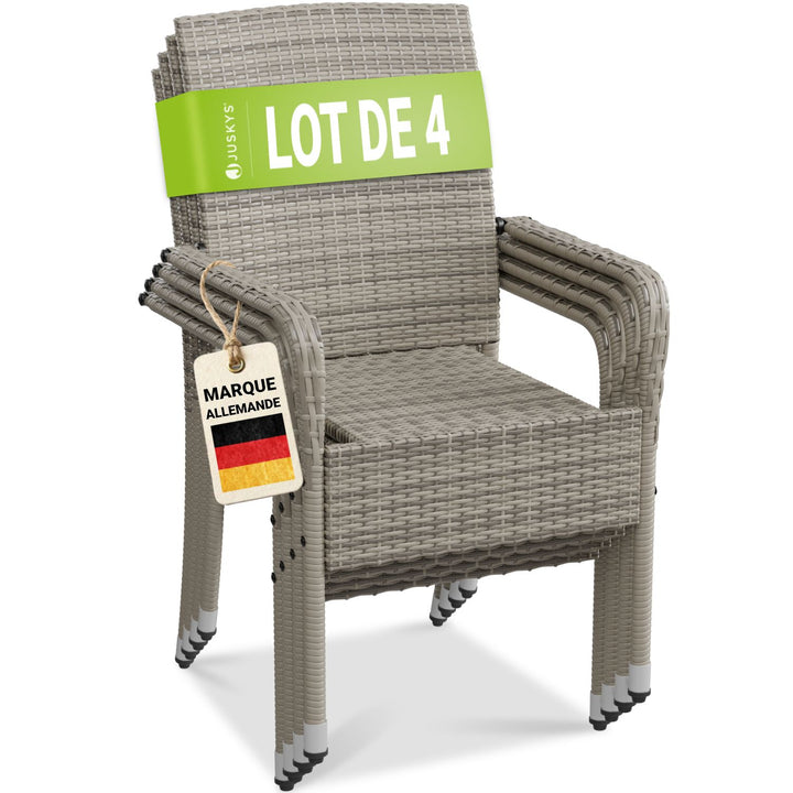 Chaises de jardin en polyrotin Yoro