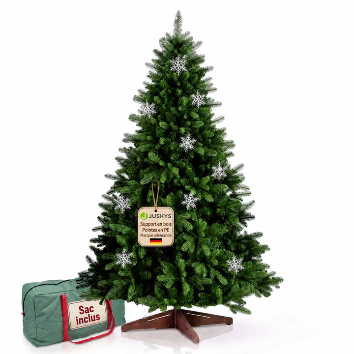 Sapin de Noël artificiel Norvi – aspect Nordmann – 150 à 220 cm