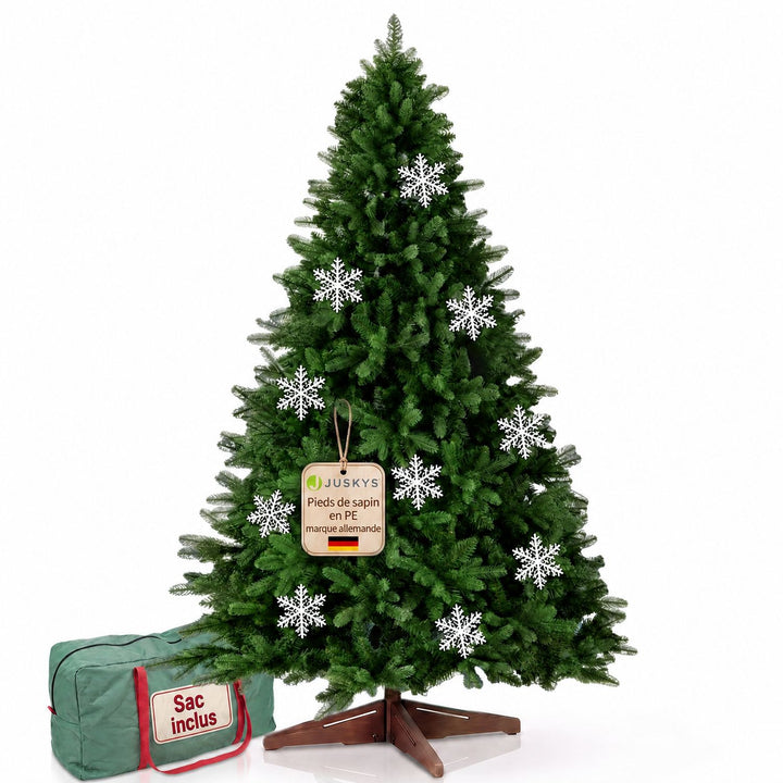 Sapin de Noël artificiel Norvi – aspect Nordmann – 150 à 220 cm