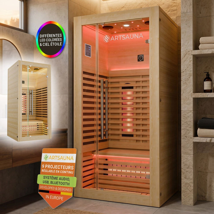 Cabine de sauna infrarouge Trondheim 90