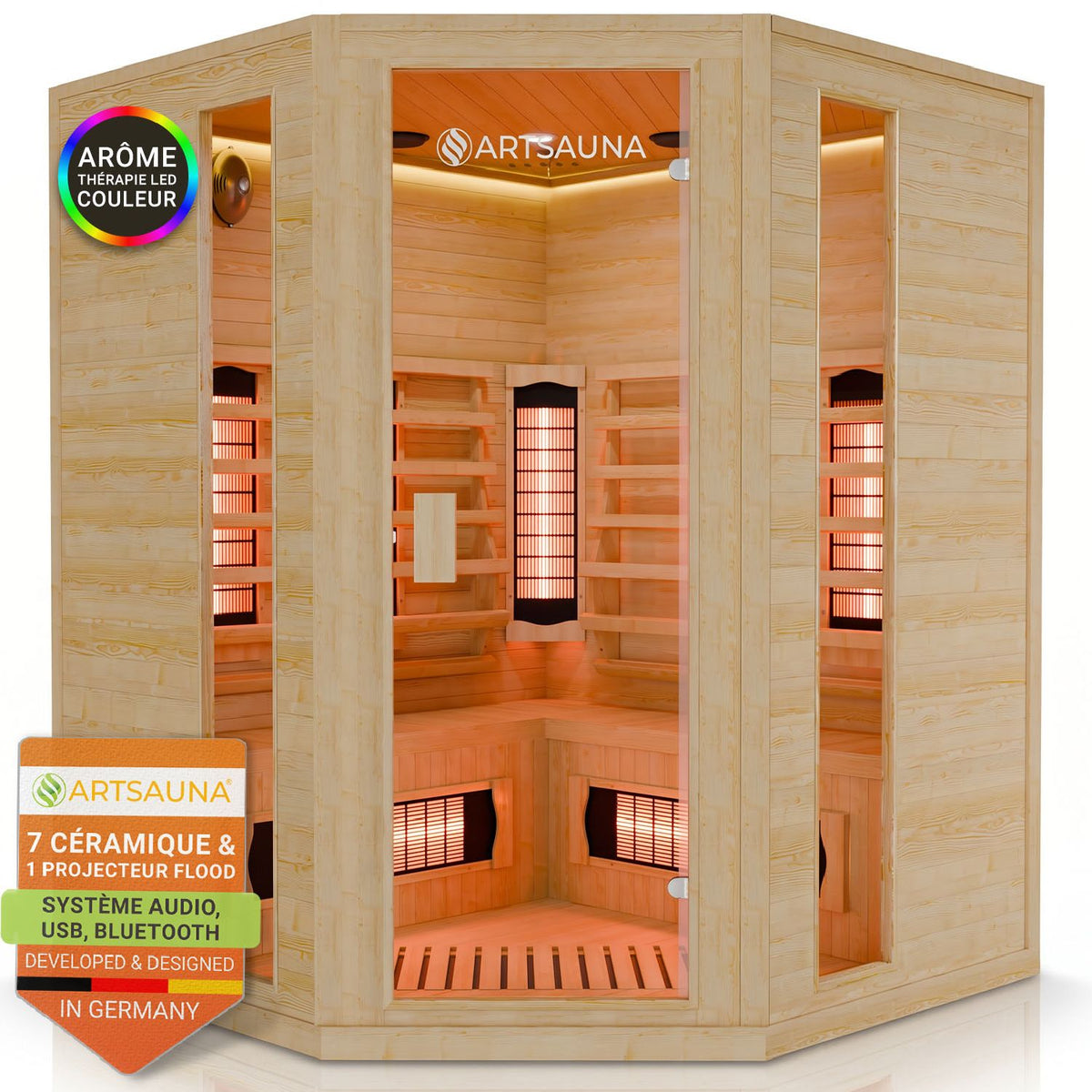 Cabine de sauna infrarouge Nyborg E150V