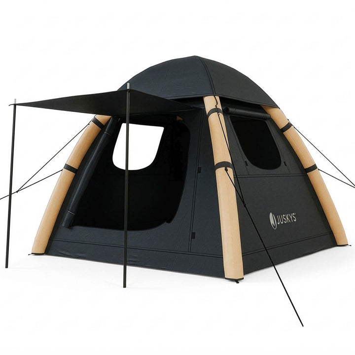 Tente gonflable avec accessoires pour 1 à 4 personnes
