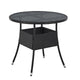 Table de jardin ronde en polyrotin Yoro